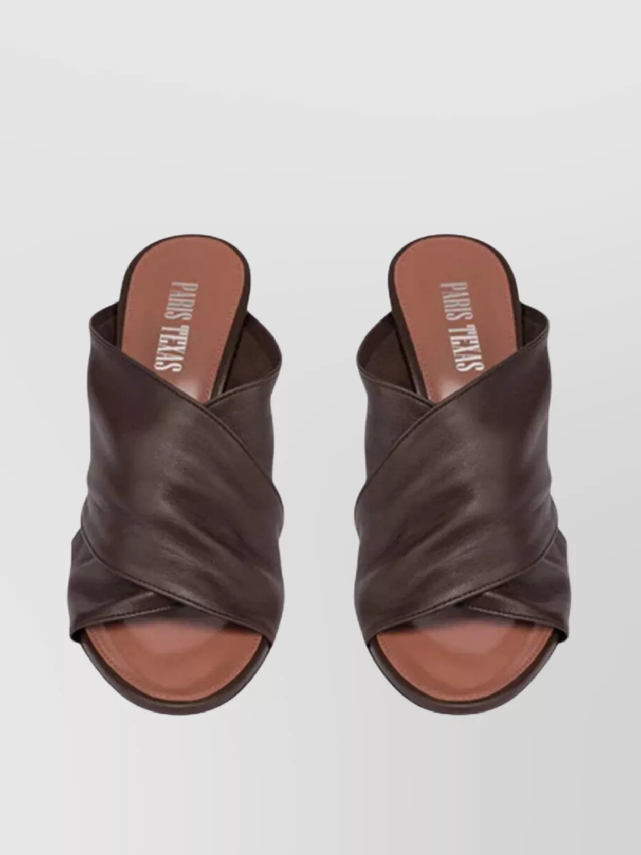 Paris Texas Nappa Glove Peep Toe Mules