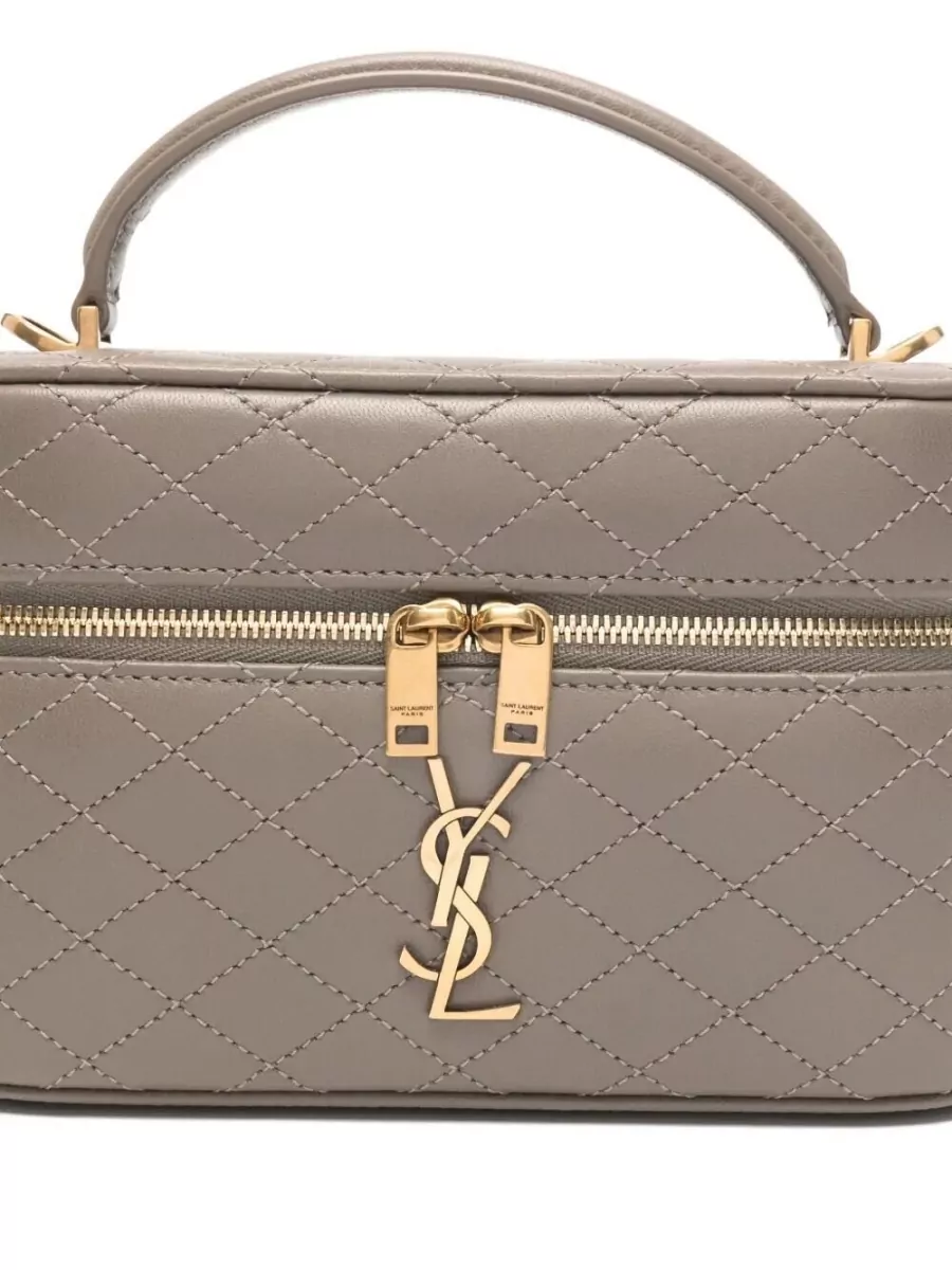 Saint Laurent Gaby Lambskin Vanity Crossbody Bag