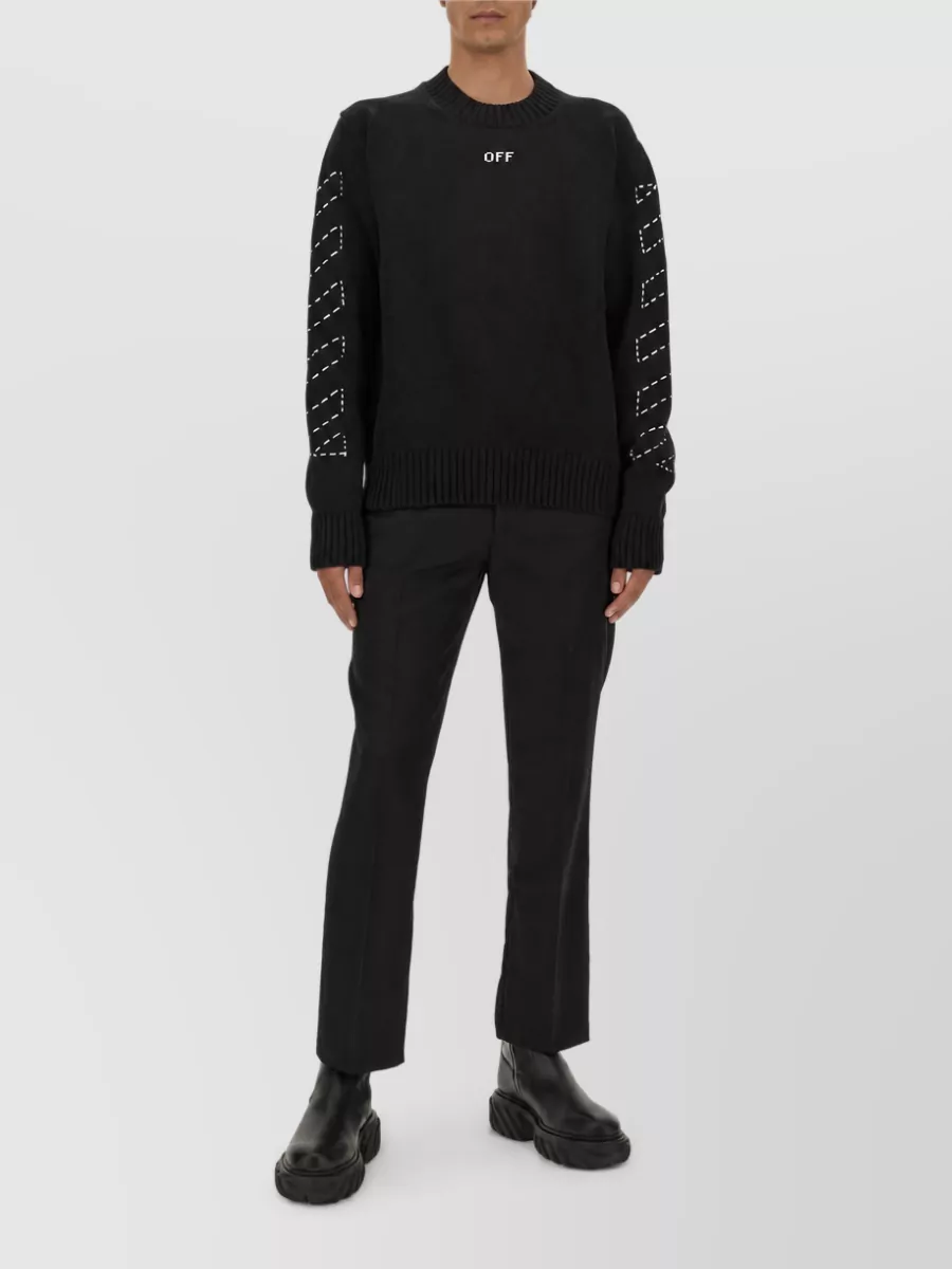 Off-White logo-print jumper