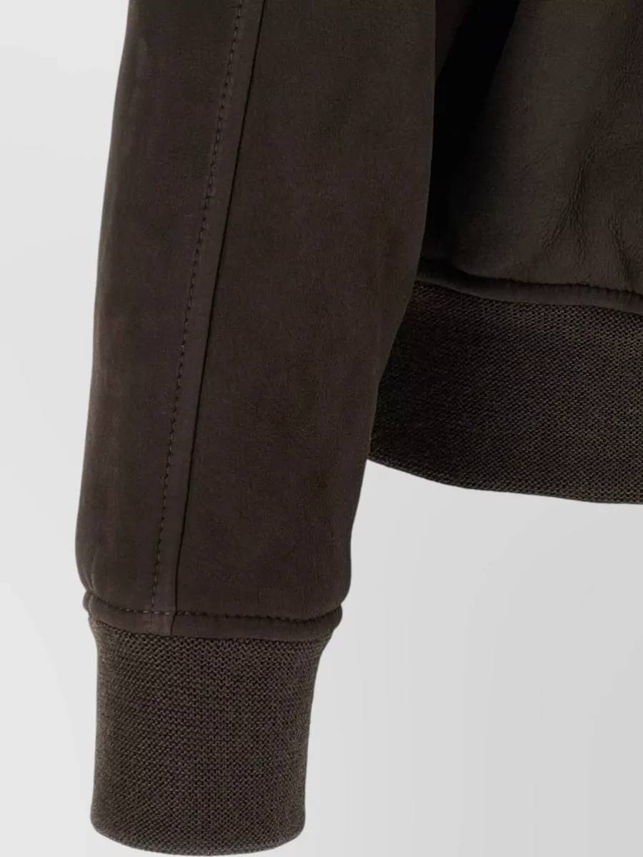 Giorgio Brato Suede Bomber Jacket