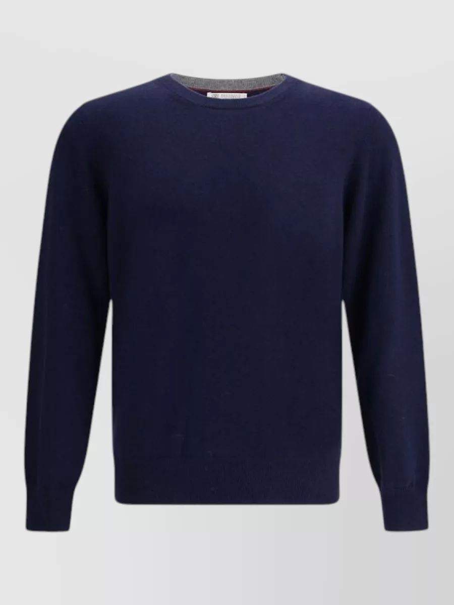Brunello Cucinelli cashmere crew neck long sleeve sweater