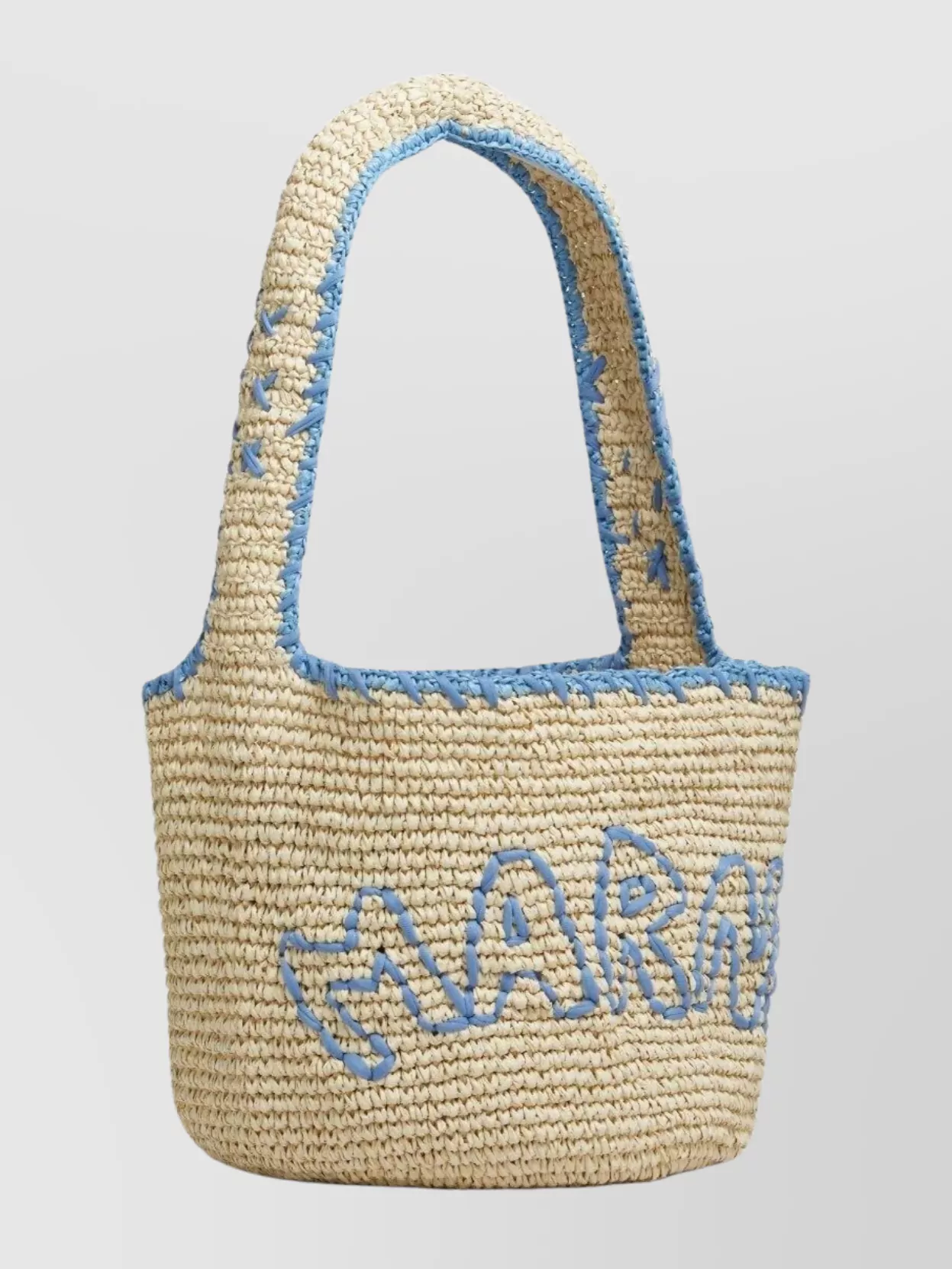 Marni Medium Woven Shoulder Bag Trim