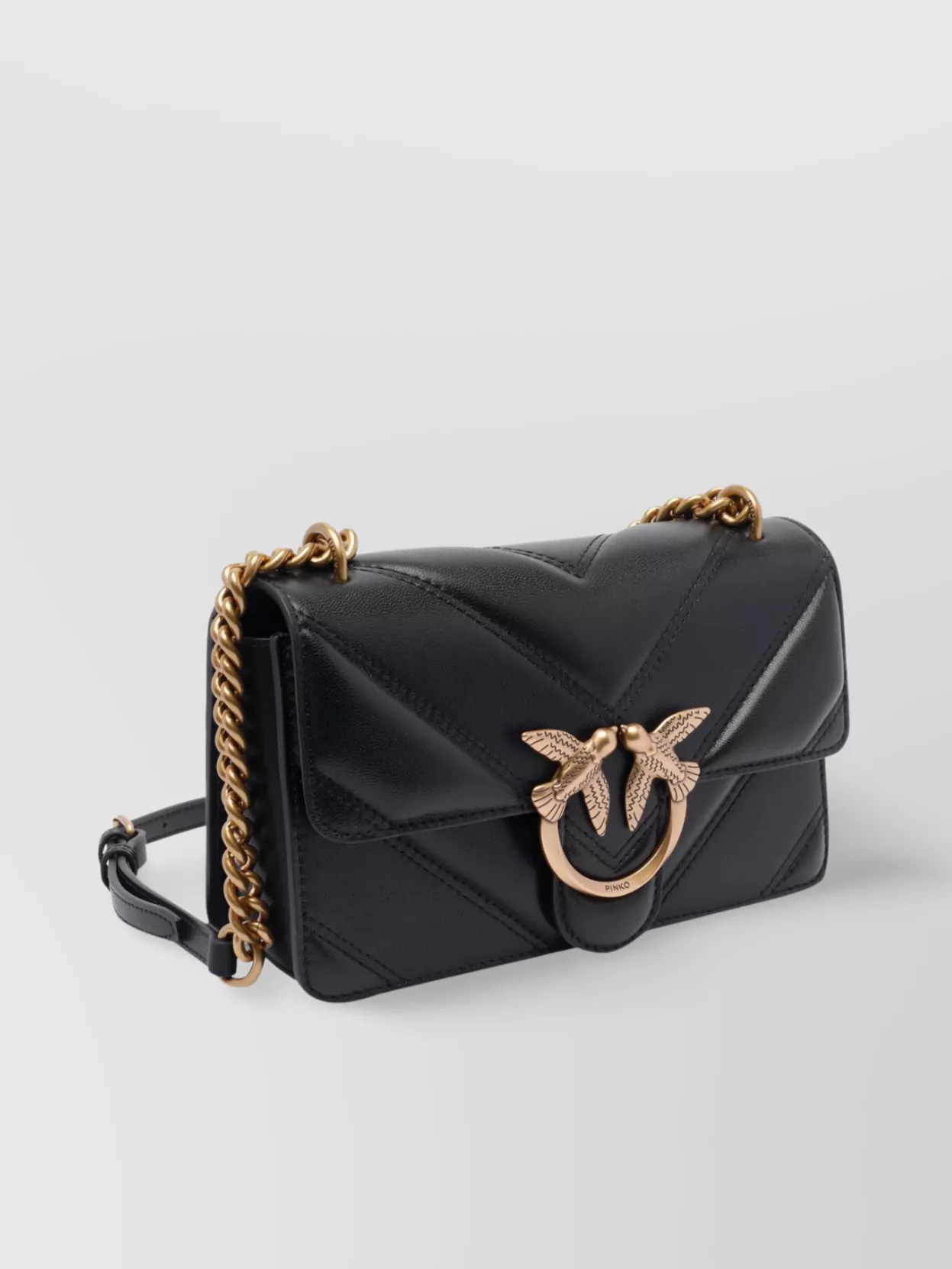 Pinko Quilted Chain Strap Shoulder Bag