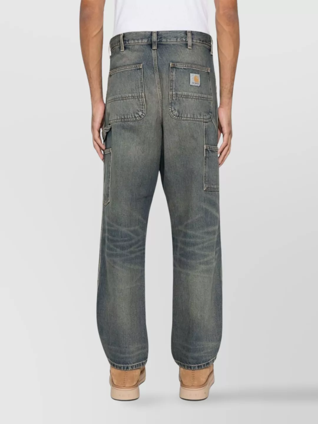 Carhartt Wip Denim Trousers With Double Knee Design