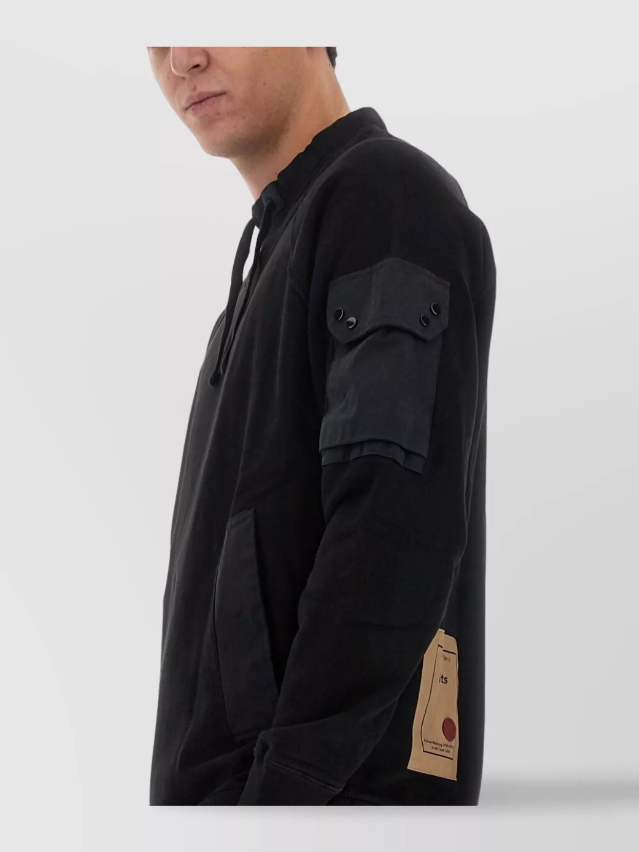 Ten C Cotton Sweatshirt Arm Pocket