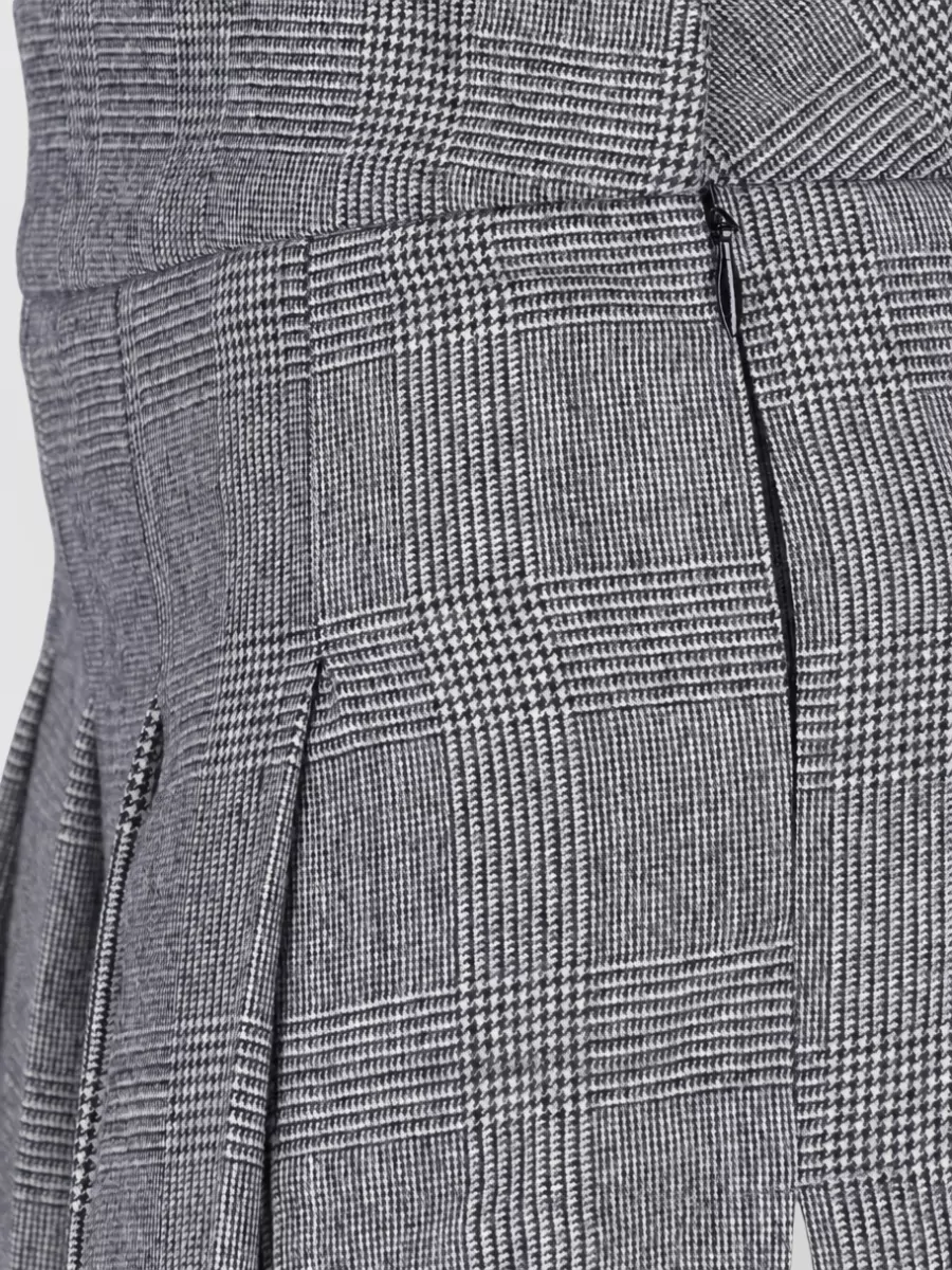Vaquera Wool Midi Pleated Skirt