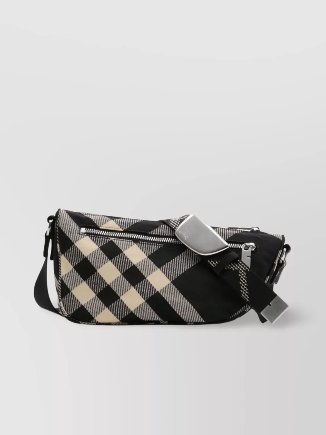 Burberry Check Pattern Messenger Bag