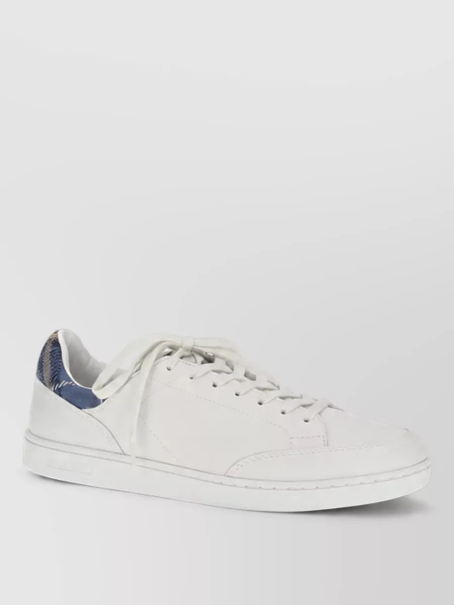Burberry Leather Lace-Up Sneakers