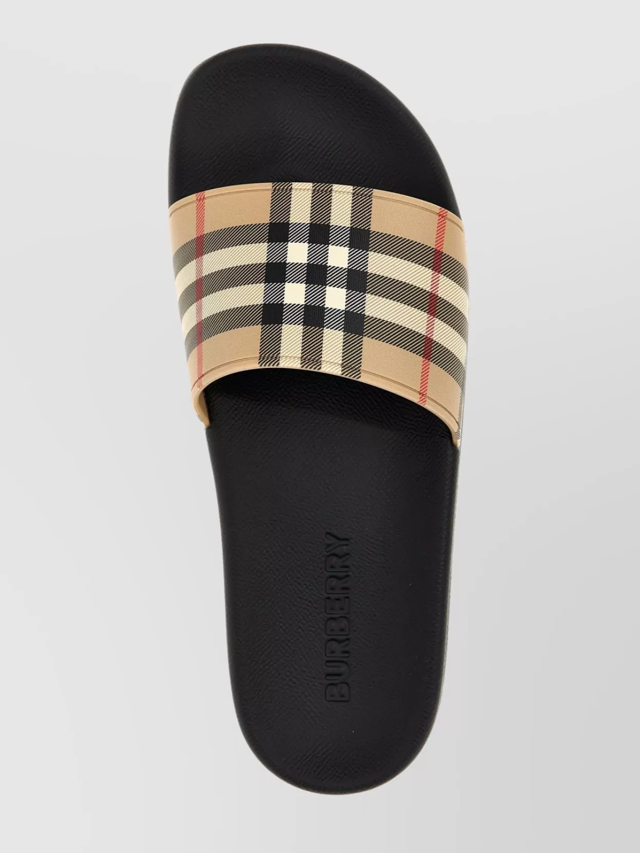 Burberry Patterned Strap Slide Sandals