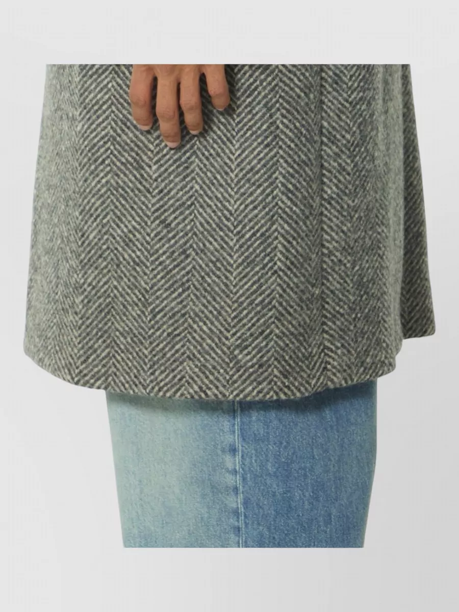 Golden Goose Virgin Wool Herringbone Single-Breasted Coat
