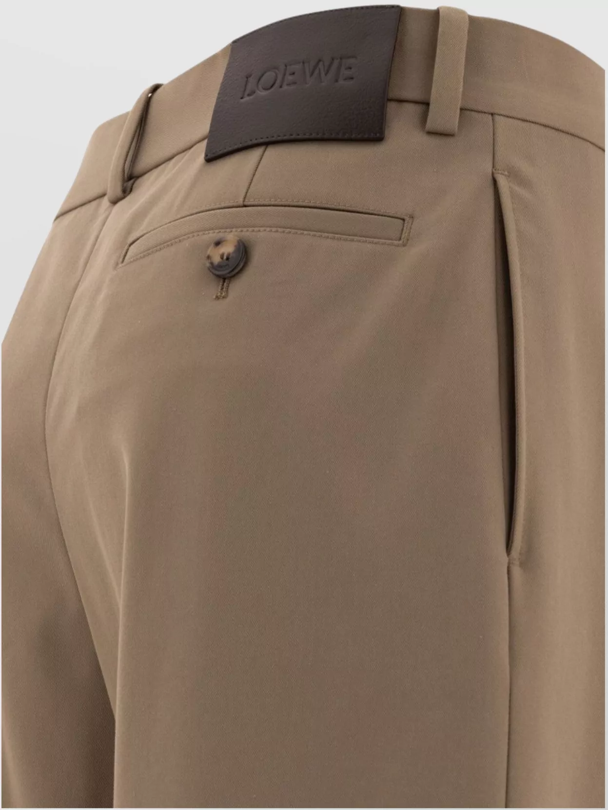 Loewe Trousers Made From Cotton And Silk In Brown