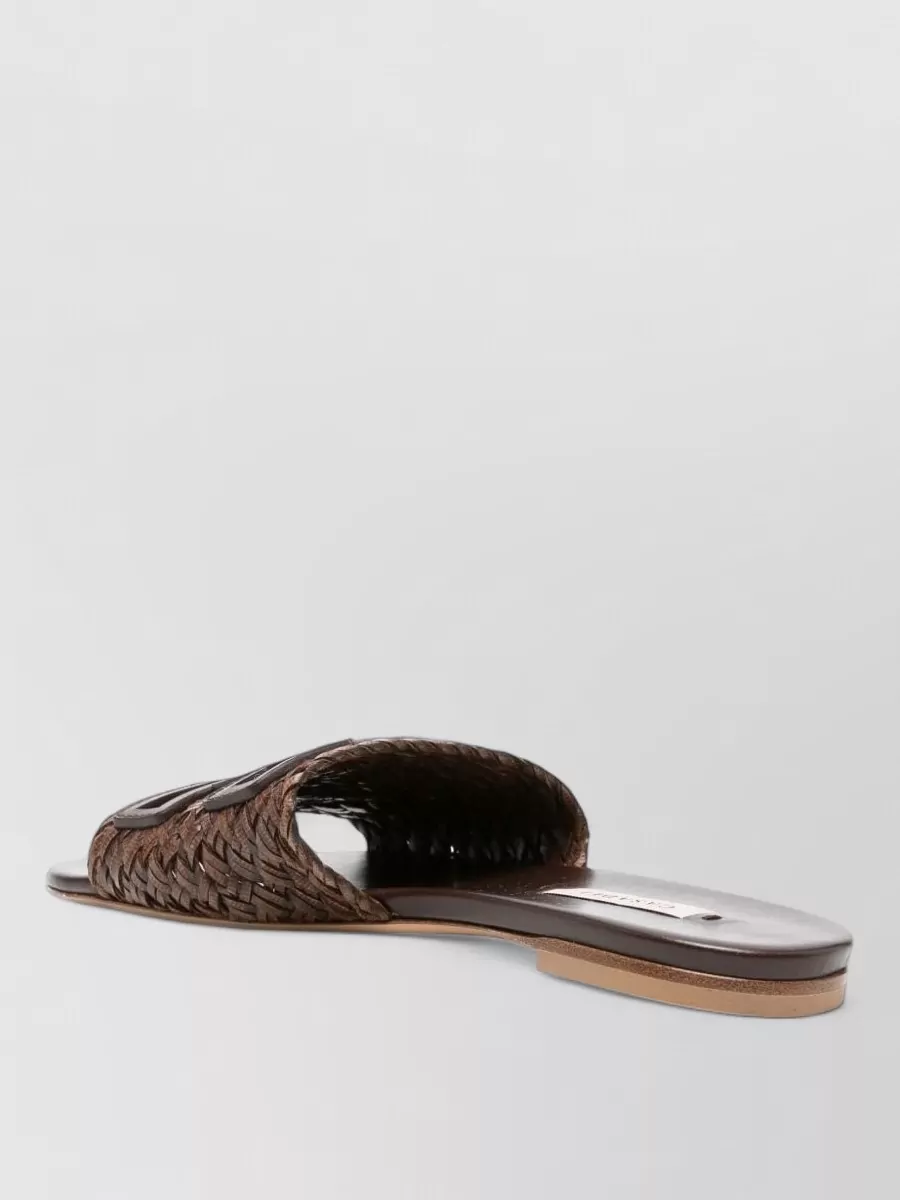 Casadei Leather Flat Sandals