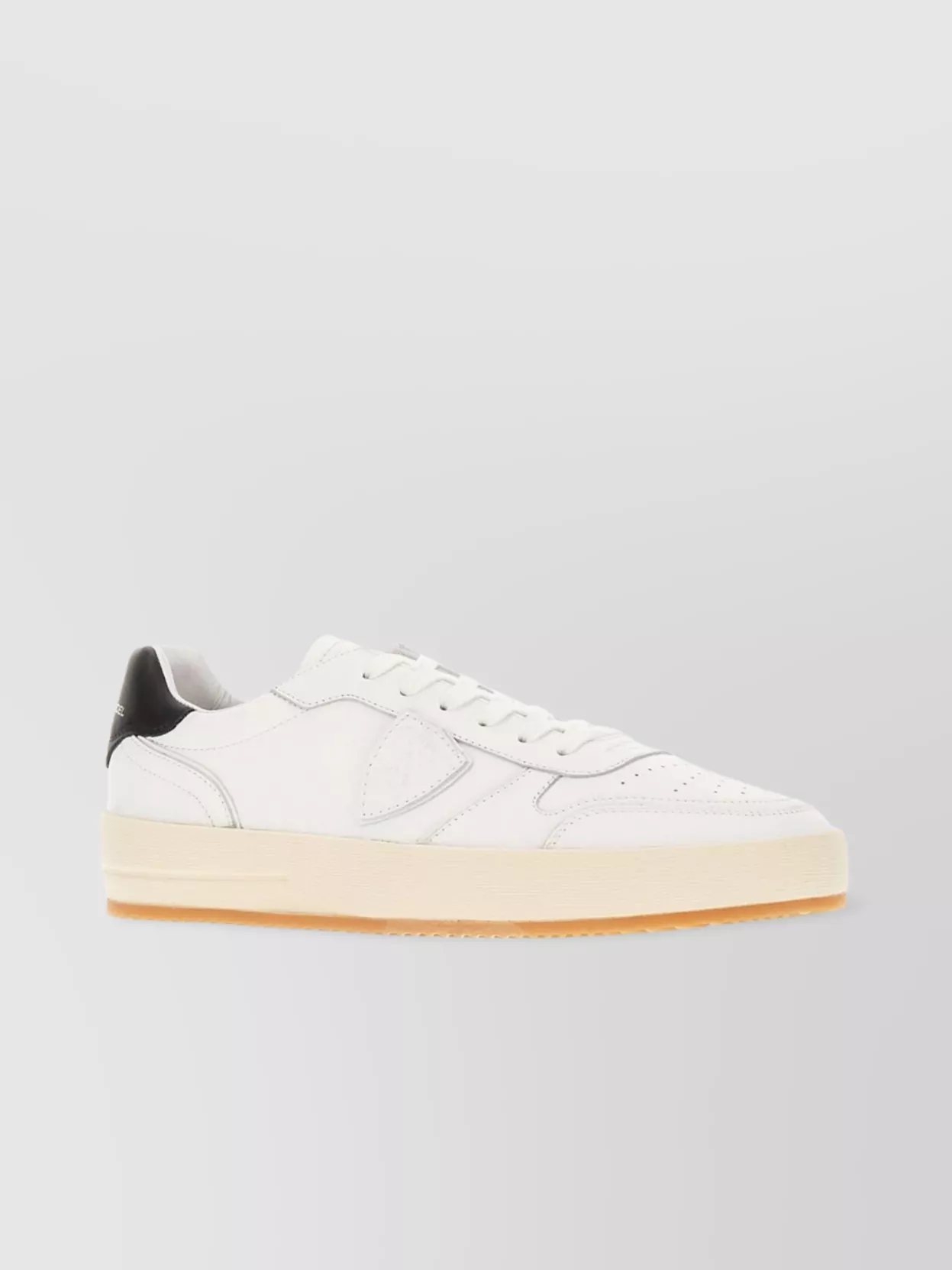 Philippe Model Leather Sneakers With Contrast Heel Tab
