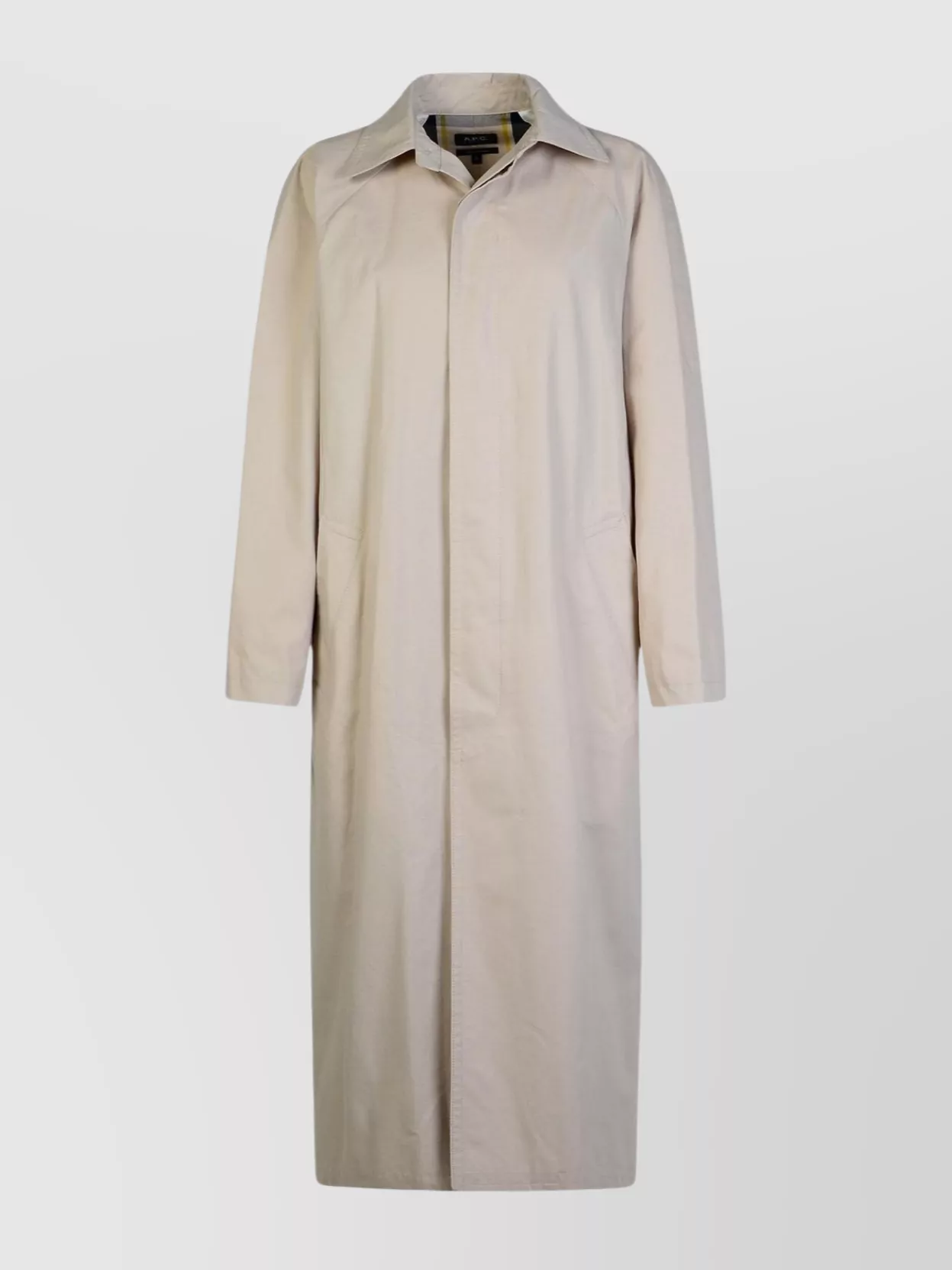 Shop Apc 'gaia' Cotton Trench Coat