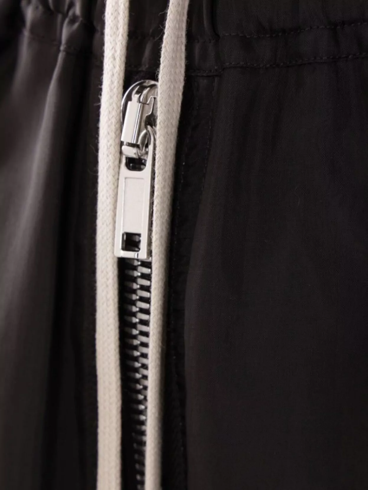 Rick Owens Cupro Cargo Trousers Wide-Leg Pockets