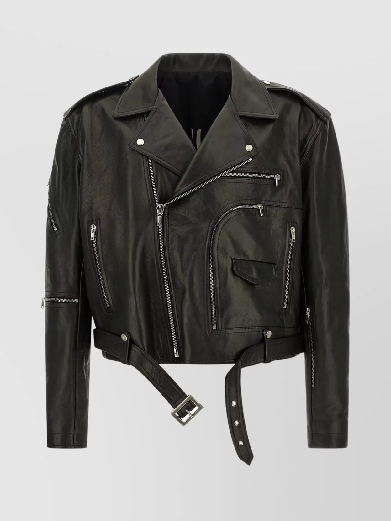 Rick Owens Jumbo Bauhaus Stooges Biker Jacket In Black
