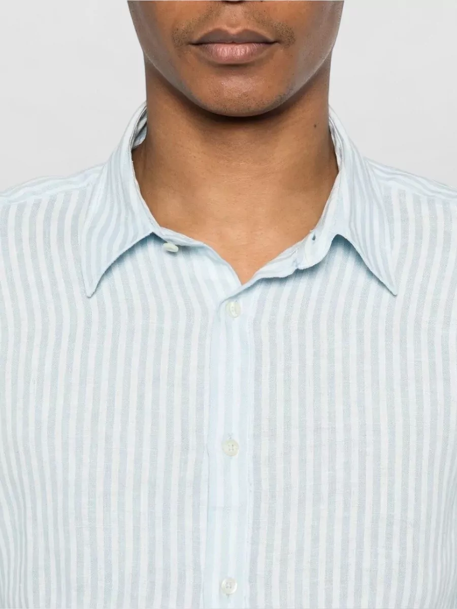 120% Lino Striped Linen Shirt