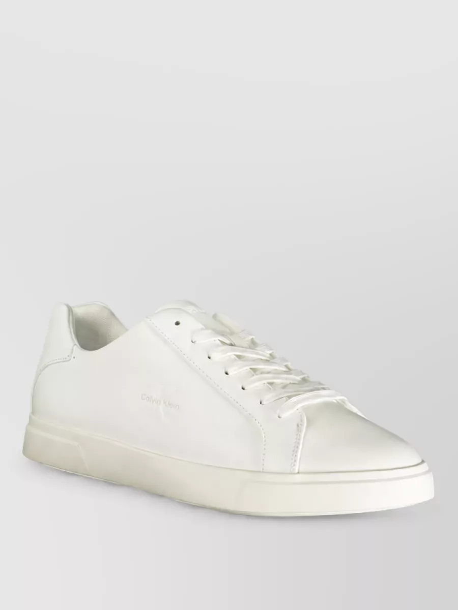 Calvin Klein leather low top sneakers