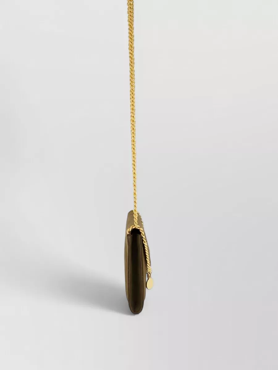 Stella Mccartney Chain Strap Envelope Clutch Wallet Charm