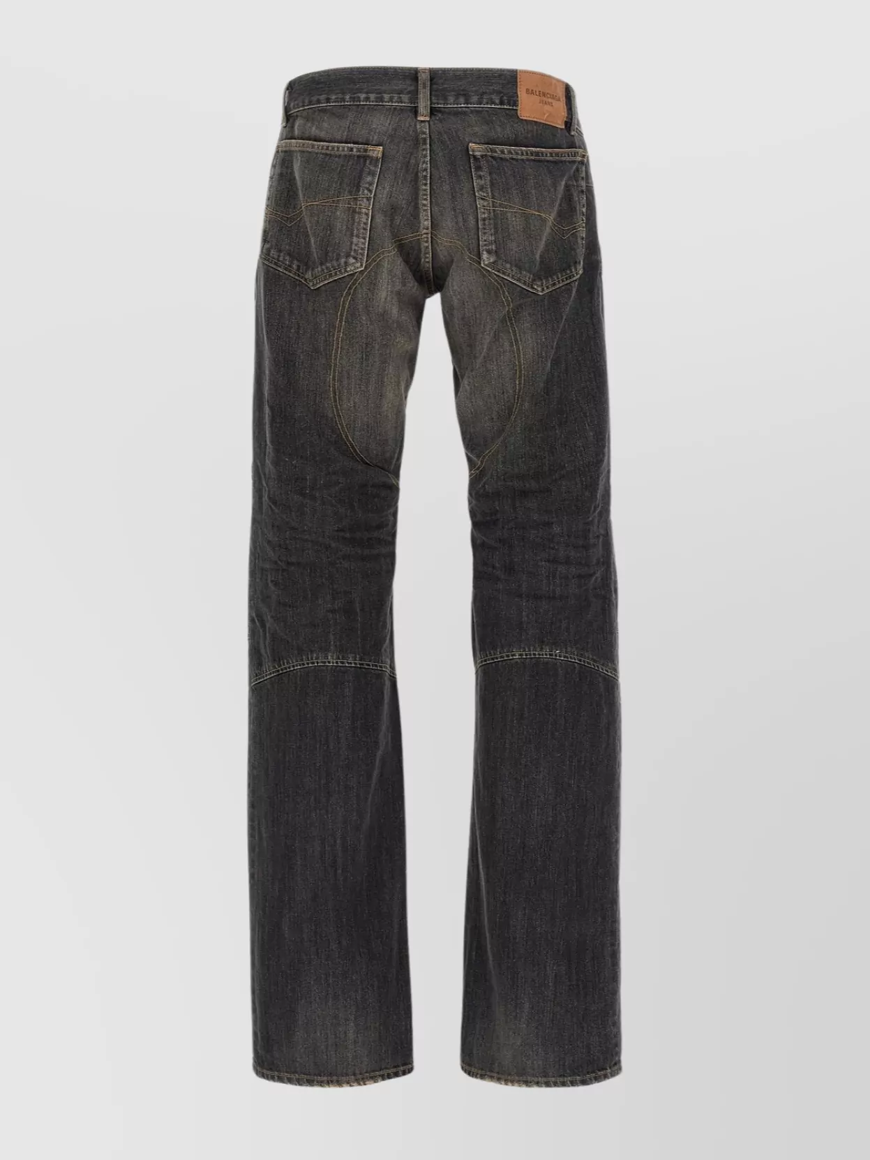 Balenciaga Stitched Relief Denim Trousers