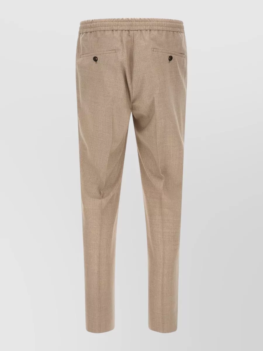 Incotex Virgin Wool Straight-Leg Trousers