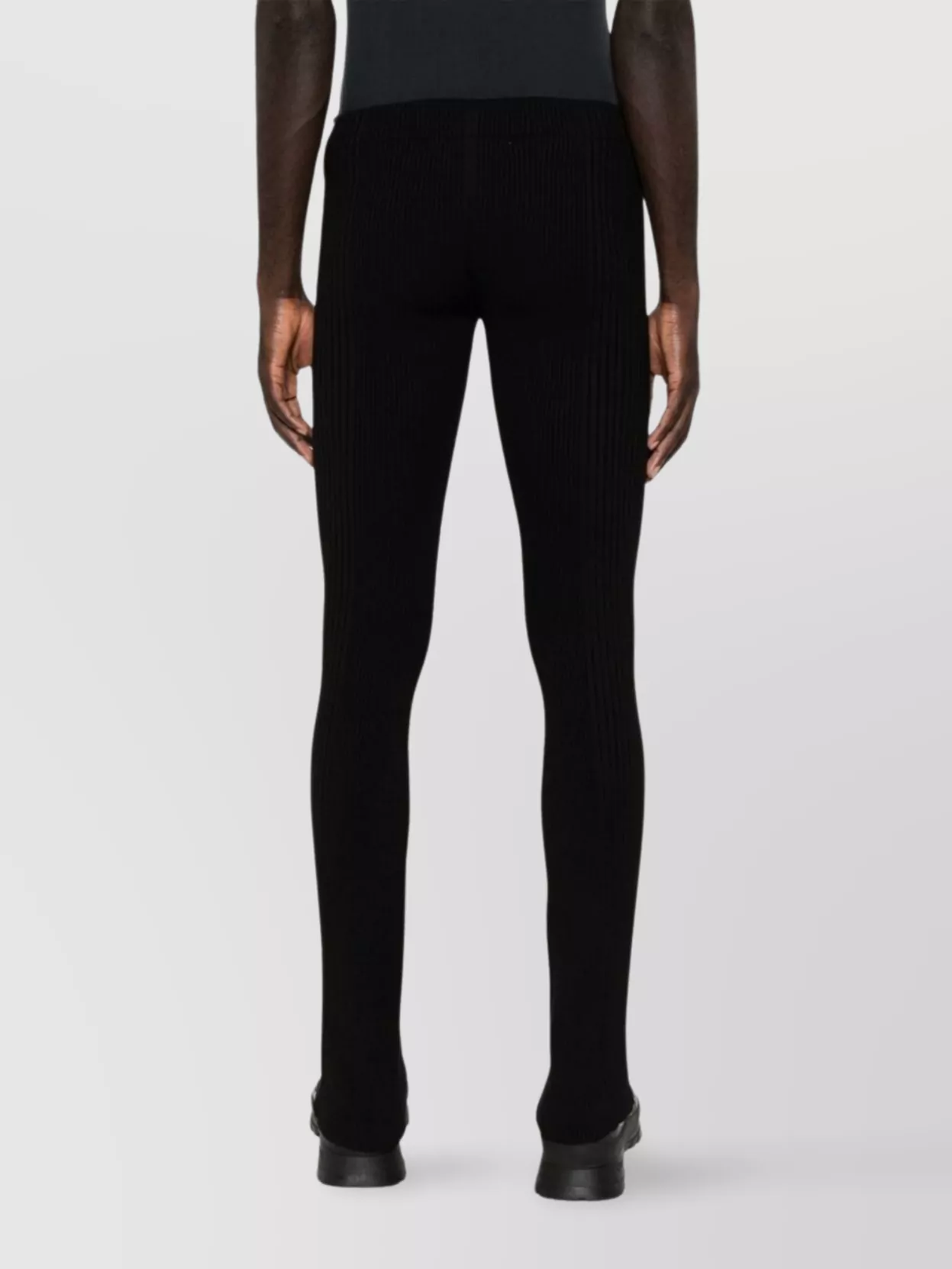 Barrow Flared Trousers Featuring Elastic Waistband In Black