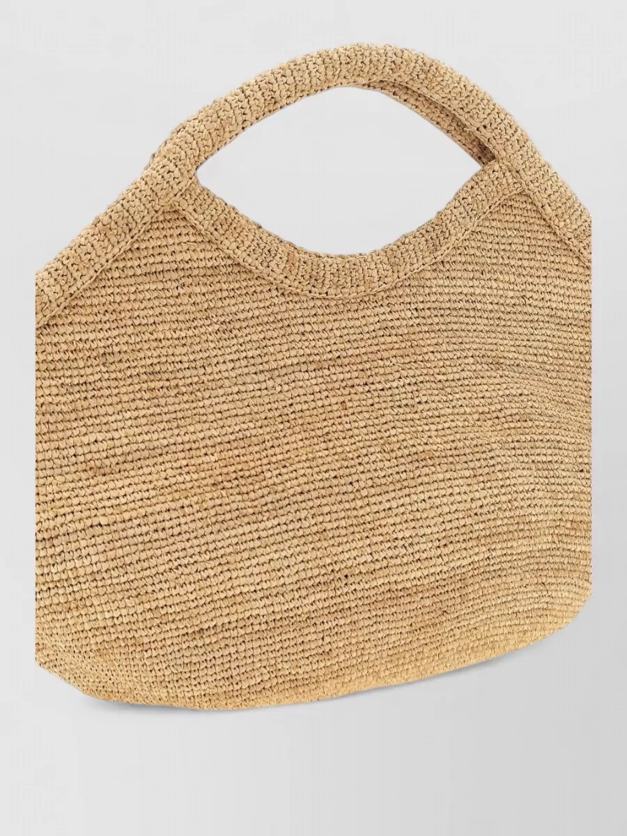 Ibeliv Raffia And Leather Tote Bag