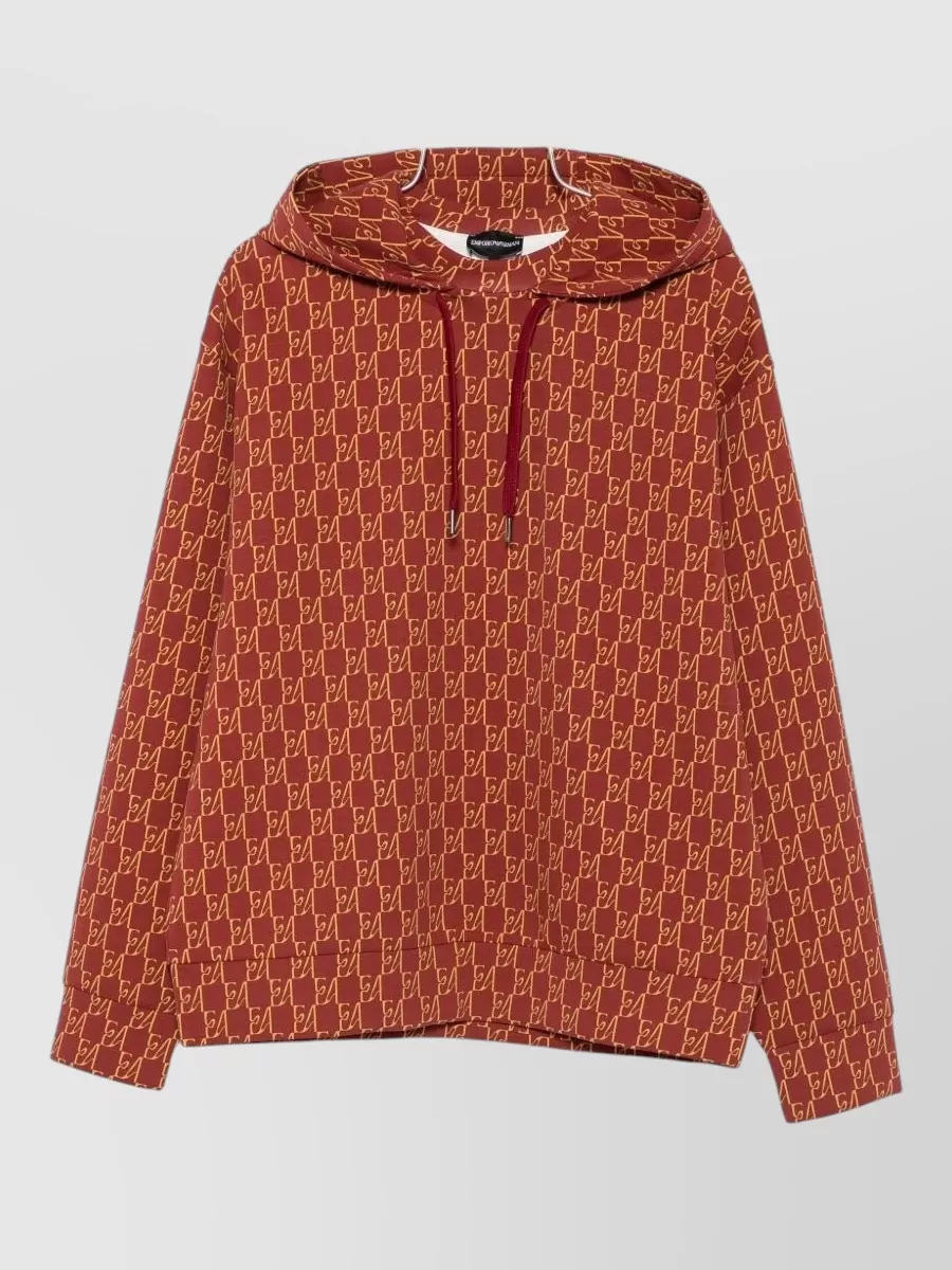 Emporio Armani printed hoodie