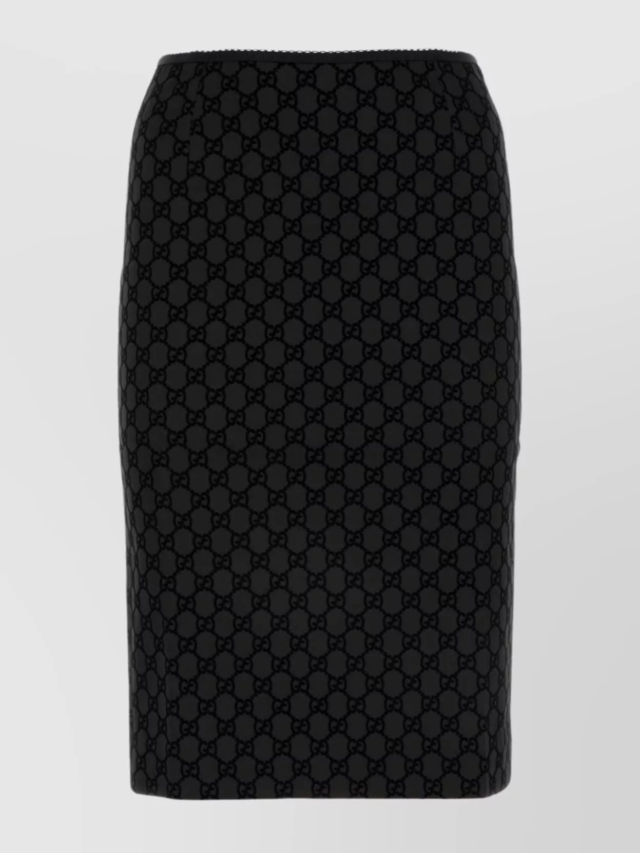 Shop Gucci Structured Waistband Patterned Skirt