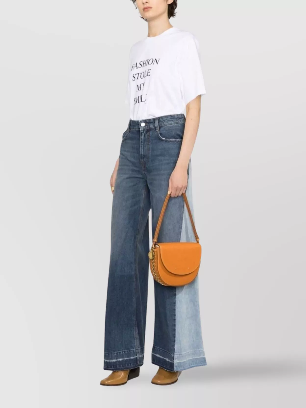 Victoria Beckham White T-shirt With Slogan Lettering On The Front In Cotton Woman In White