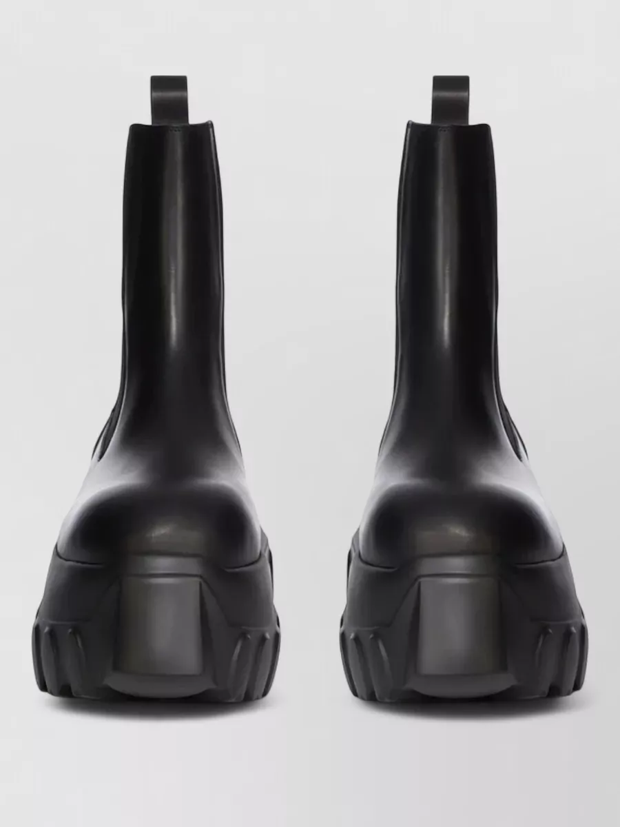 Rick Owens leather chelsea boots