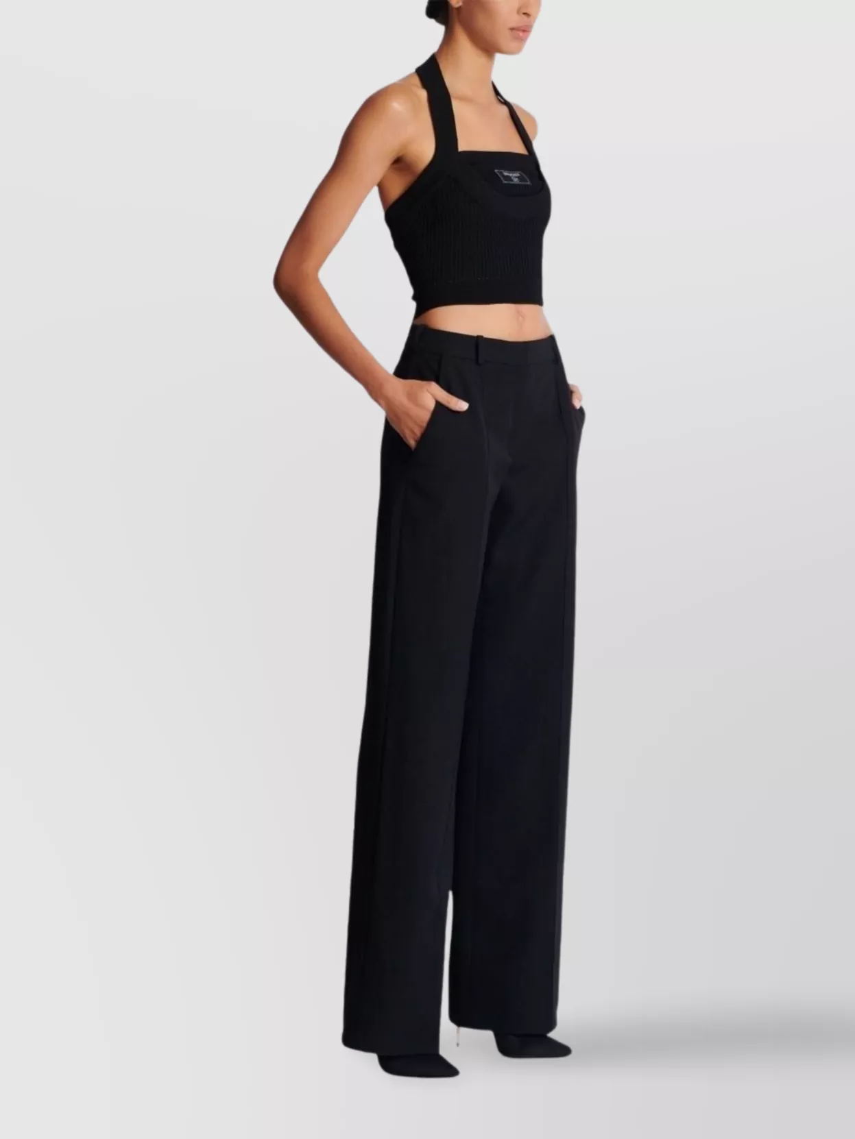 Balmain Straight Leg Wool Trousers
