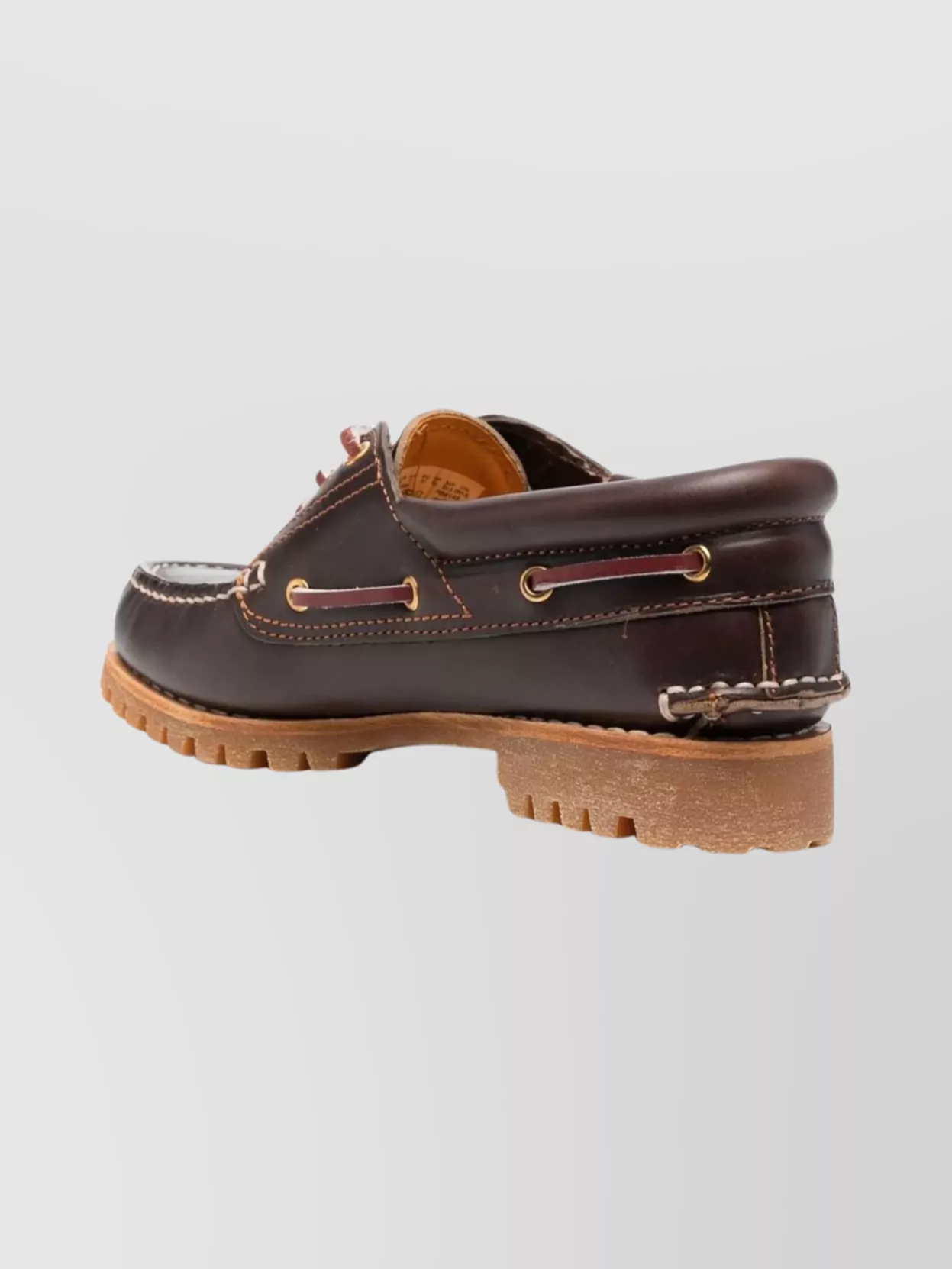 Timberland Leather Lace-Up Shoes Round Toe