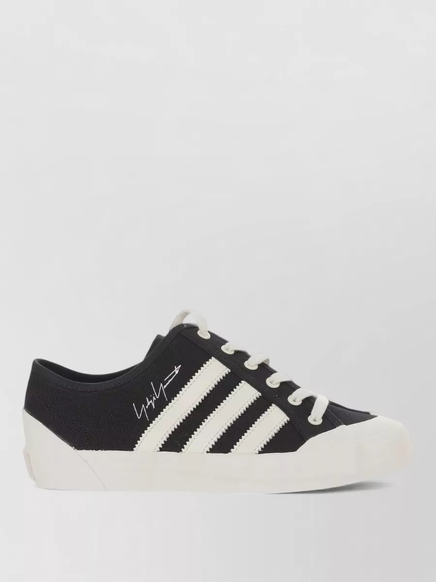 Y-3 Canvas Low-Top Lace-Up Sneakers