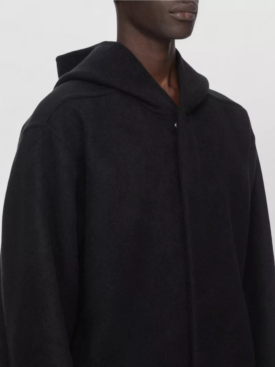 Rick Owens Cashmere Hooded Padded Coat