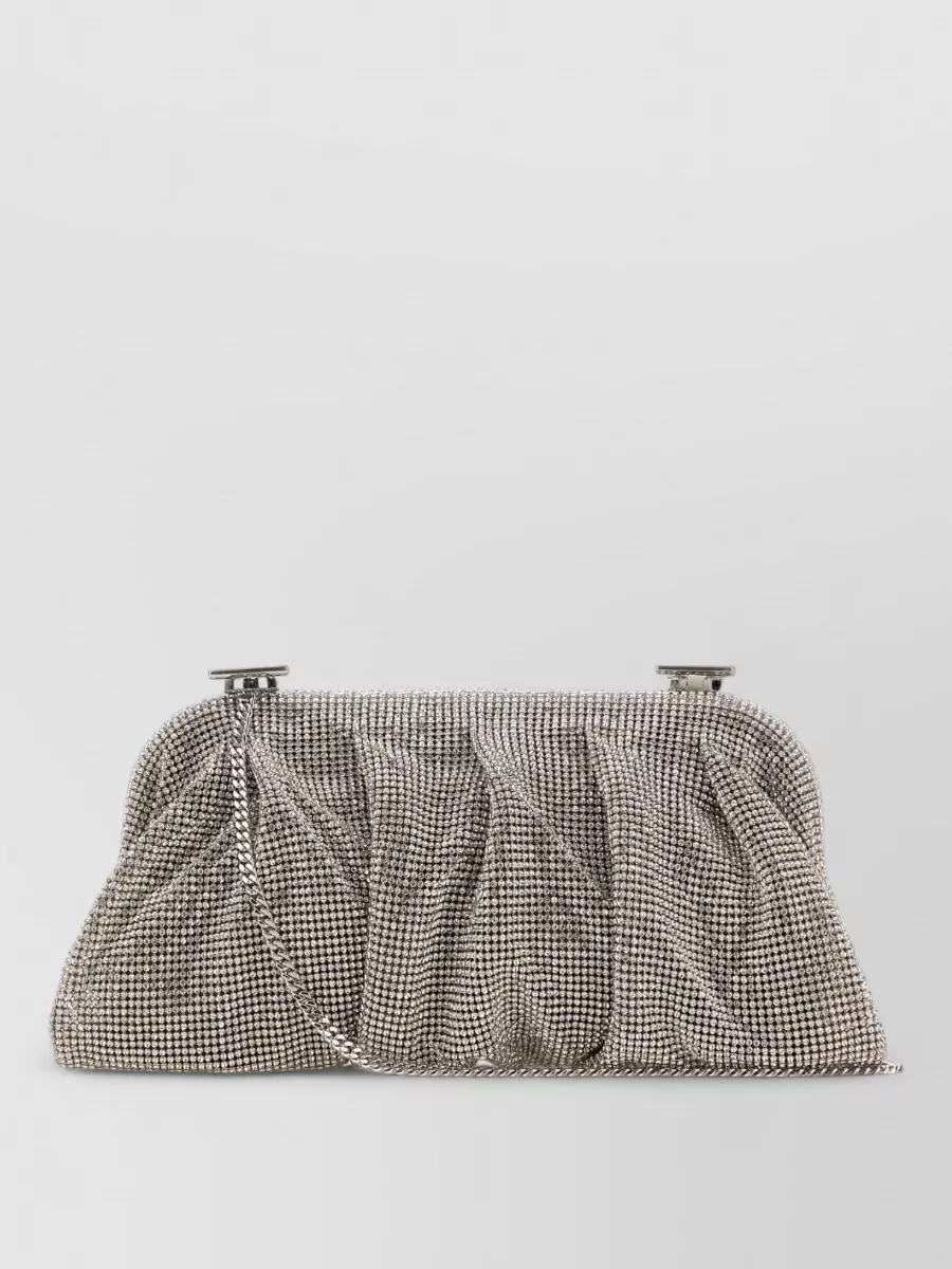 Benedetta Bruzziches crystal-embellished clutch bag