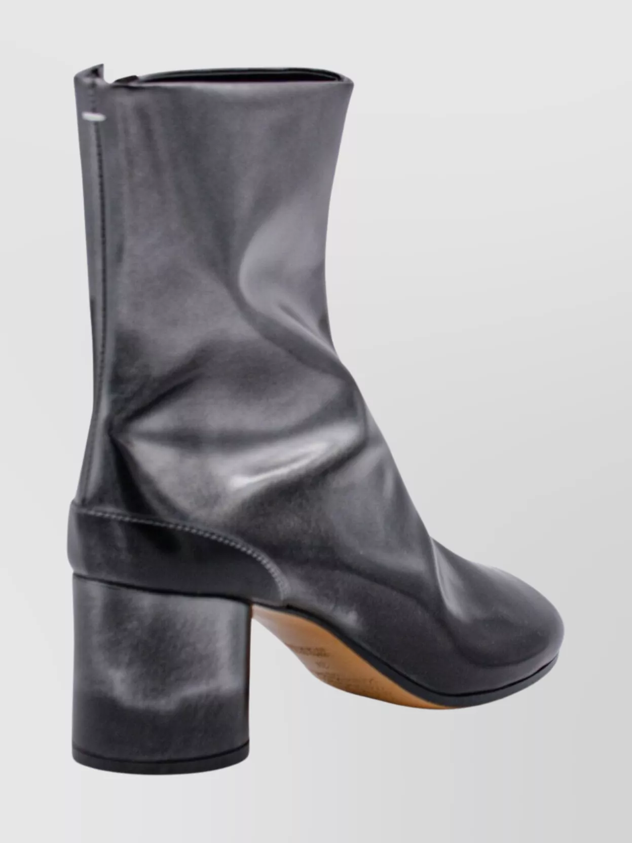 Maison Margiela Stylish Block Heel Ankle Boots In Black