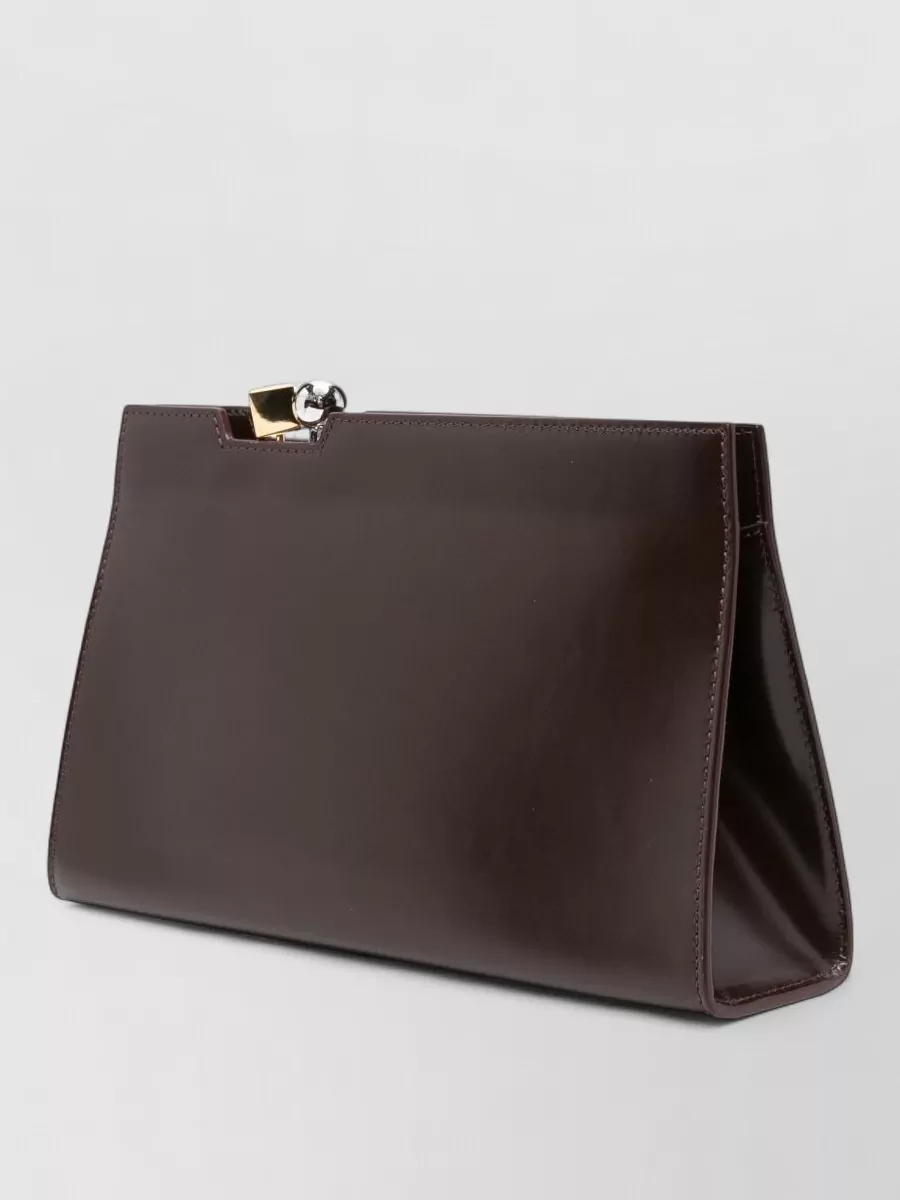 Jacquemus La Pochette Salon Leather Clutch Bag