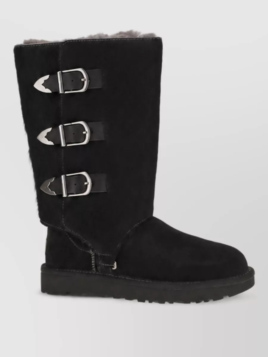 Ugg suede leather lace-up boots