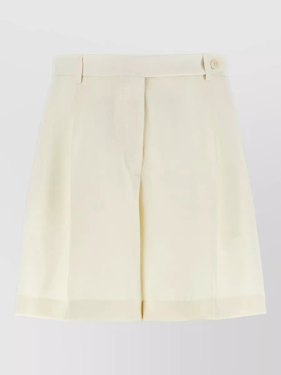 Brioni Silk pleated tailored shorts