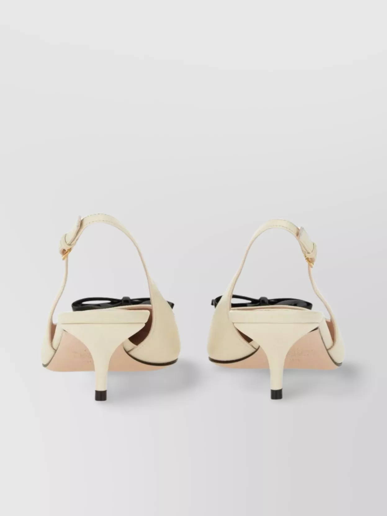 Valentino Garavani Bow Detail Slingback Pumps Two-Tone Design