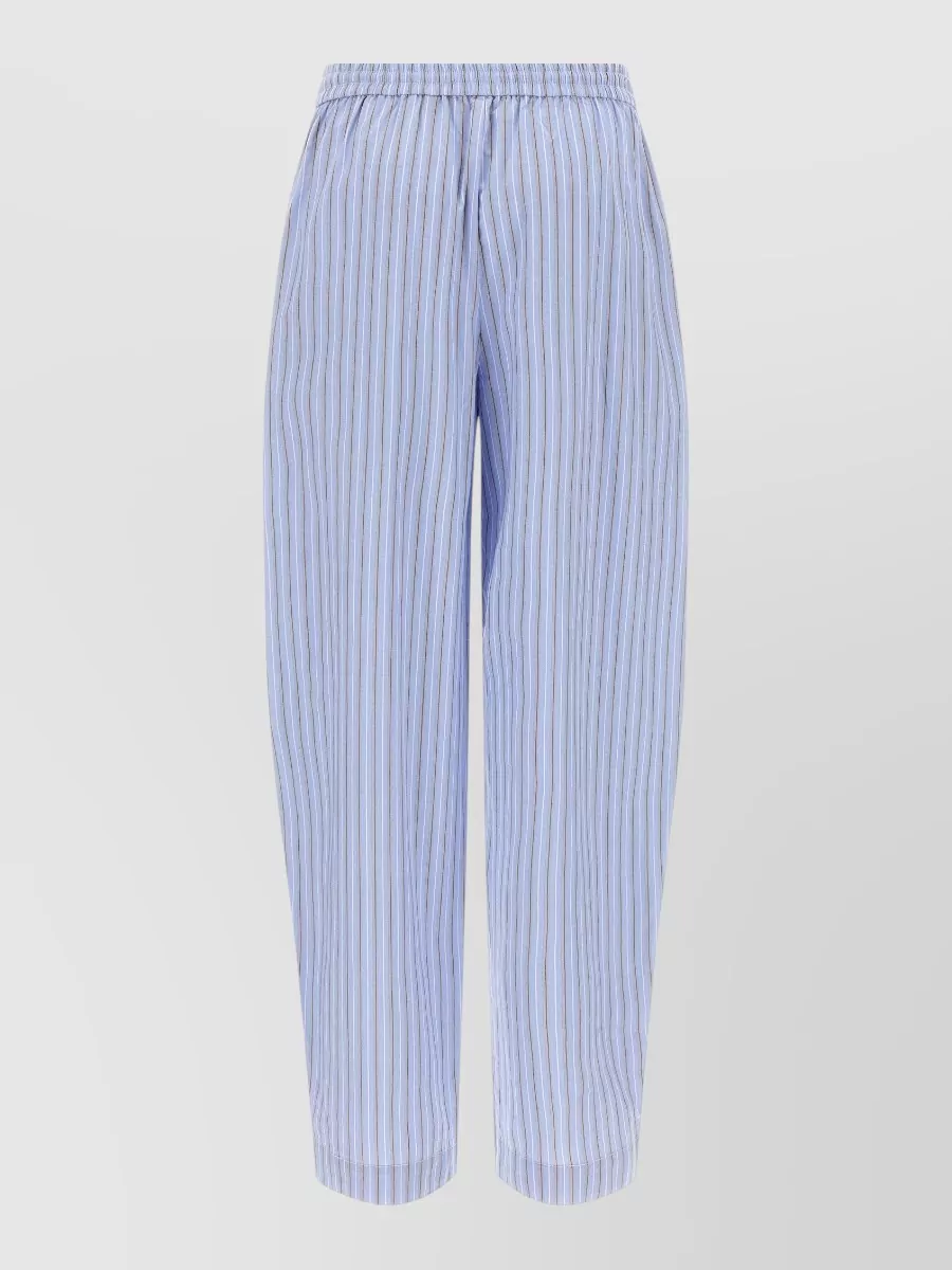 Rotate Birger Christensen Cotton Tapered Wide-Leg Pyjama Bottoms