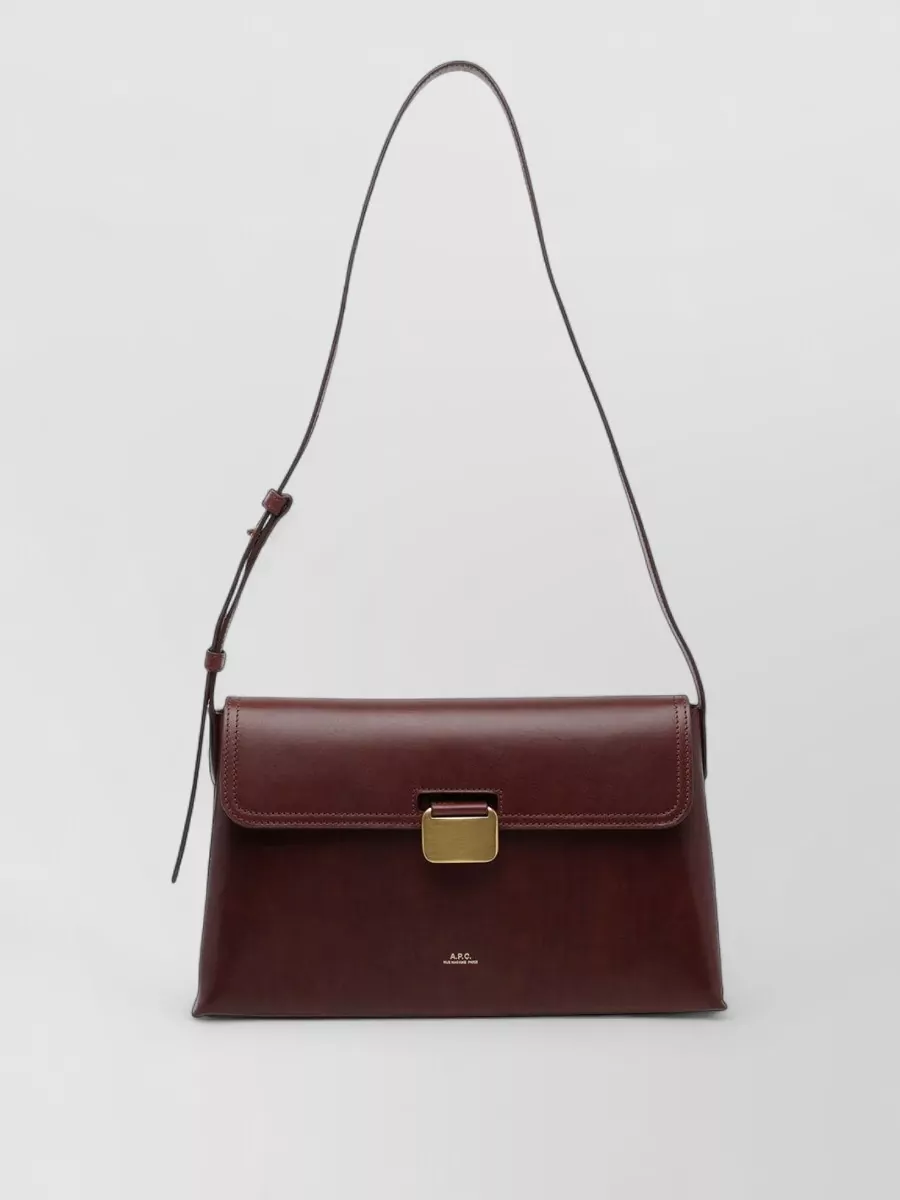 A.P.C. na leather shoulder bag
