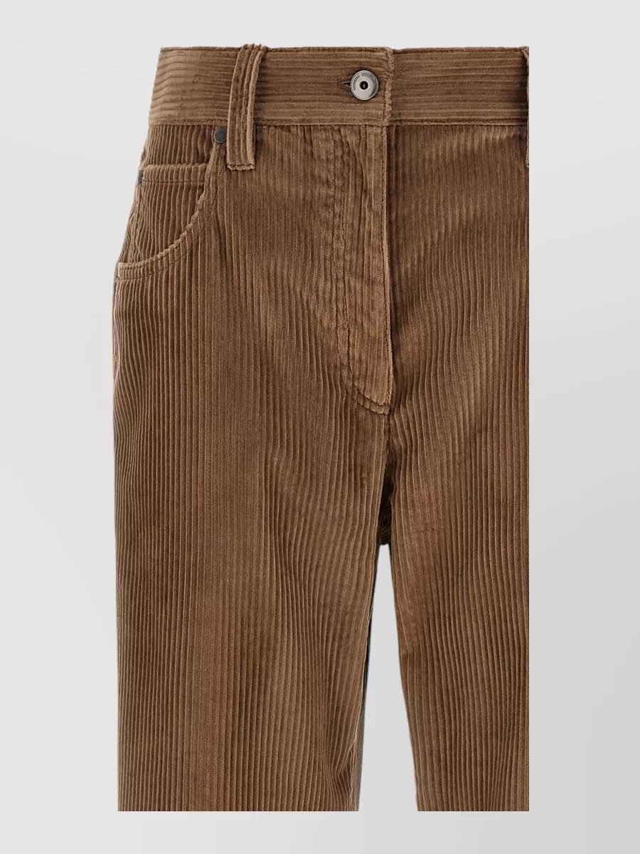 Brunello Cucinelli corduroy straight-leg pants