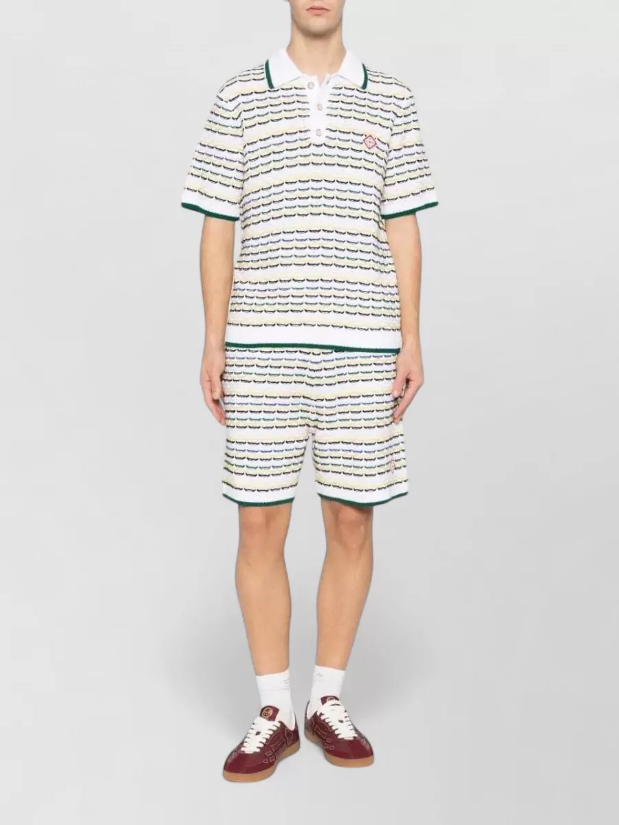 Casablanca Cotton Graphic-Print Swim Shorts