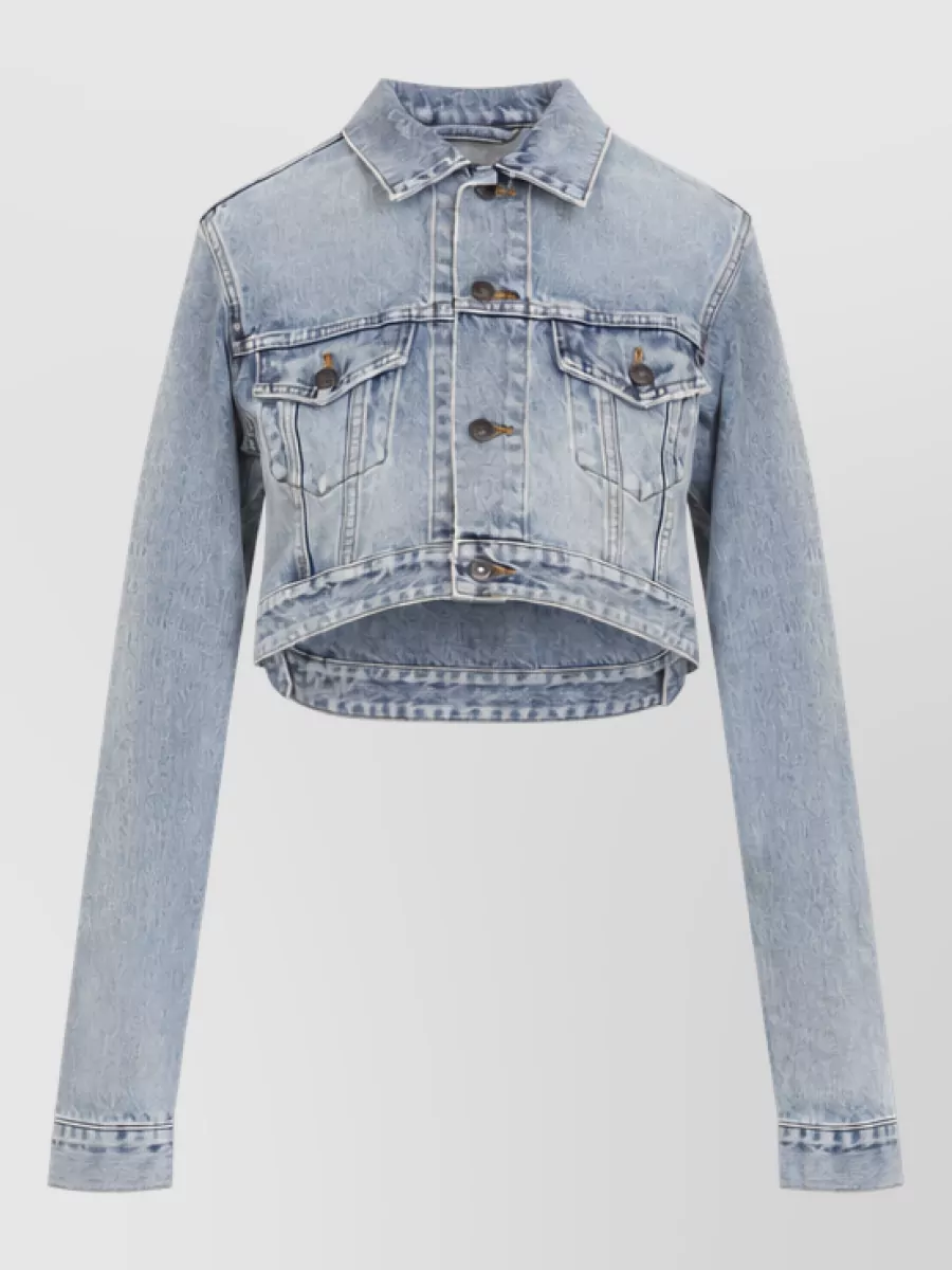 Balenciaga cropped denim jacket