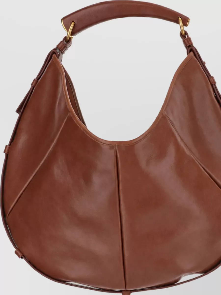Saint Laurent Medium Calfskin Leather Hobo Bag