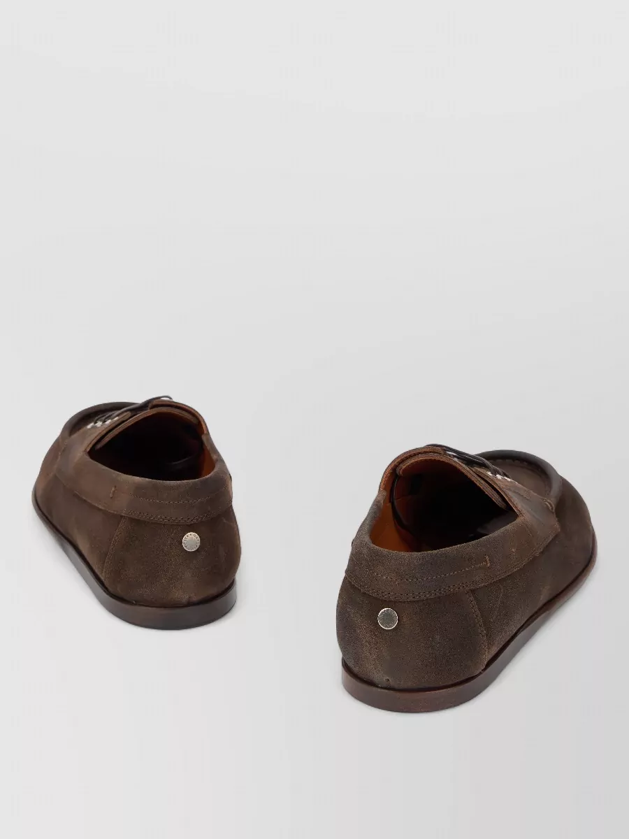 Dolce&Gabbana Leather Boat Shoes