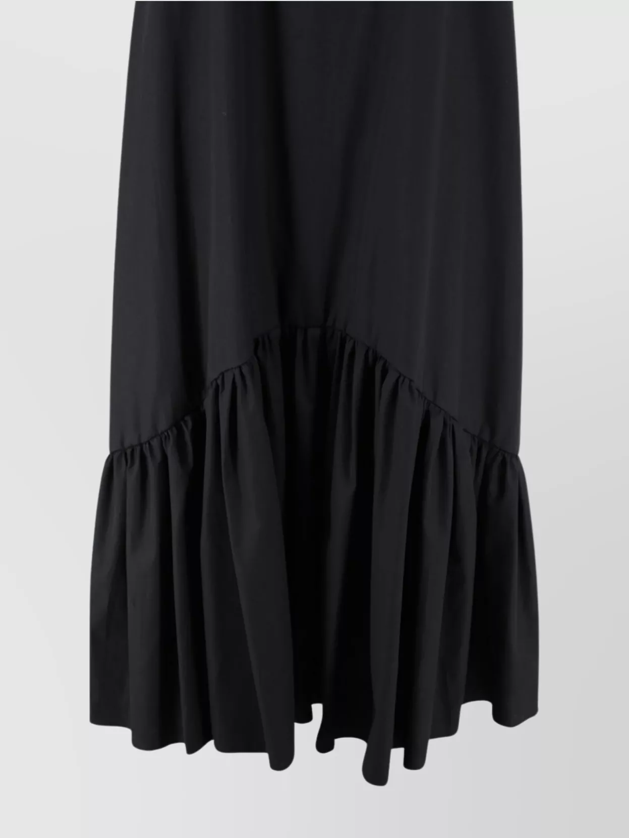 'S MAX MARA SHOULDER RUFFLE MAXI DRESS