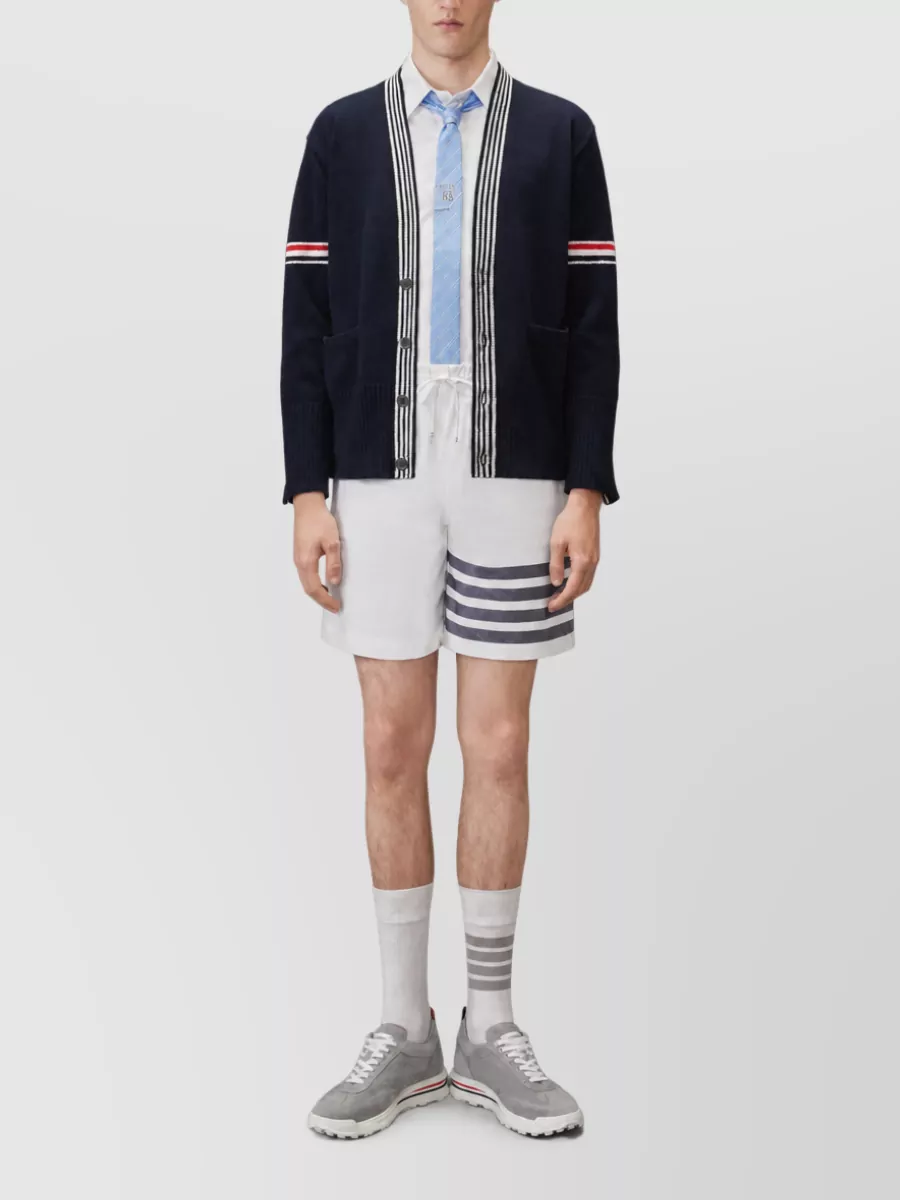 Thom Browne Cotton Straight-Fit Long-Sleeve Oxford Shirt